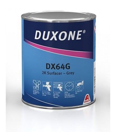 Duxone DX64G 2К АКРИЛОВЫЙ ГРУНТ-НАПОЛНИТЕЛЬ СЕРЫЙ 1Л